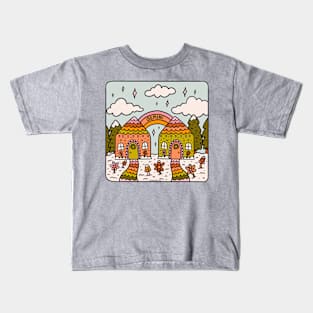 Gemini Gingerbread House Kids T-Shirt